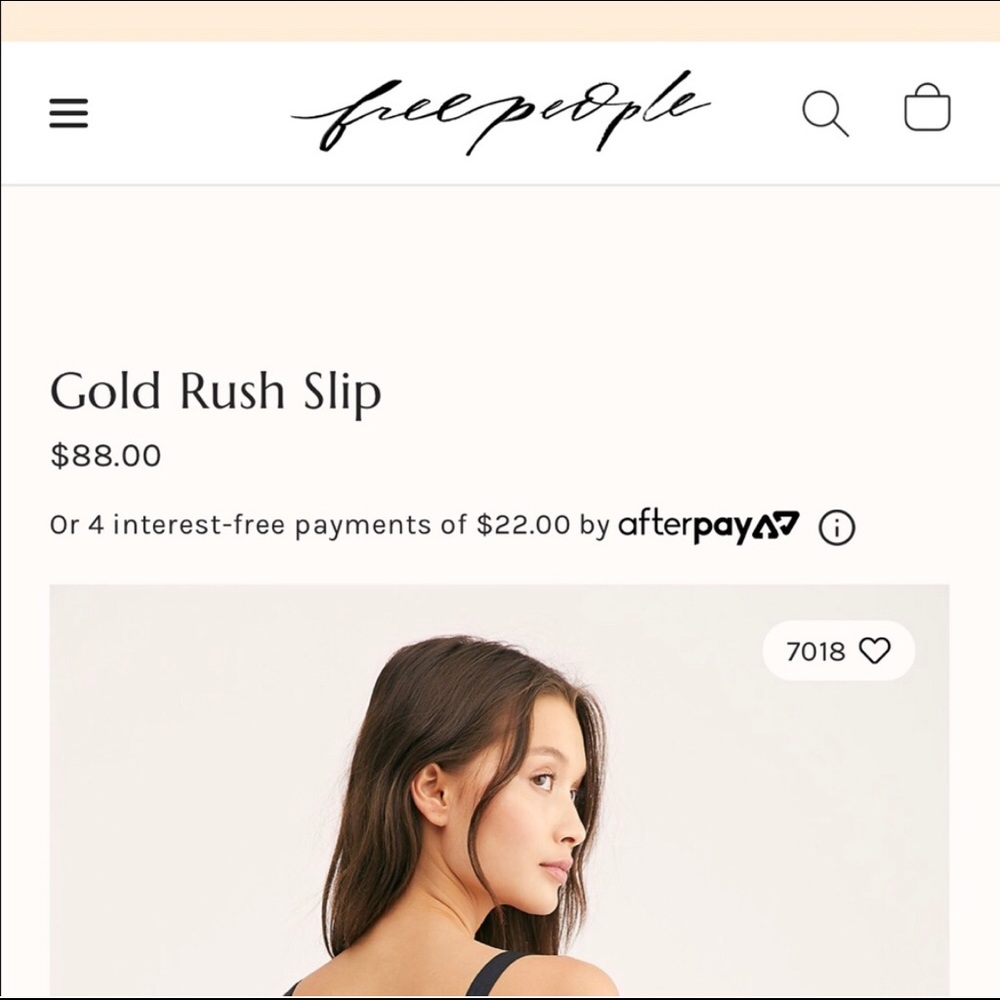 FREE PEOPLE Intimately Gold Rush Mini Dress $88 - Picture 6 of 6